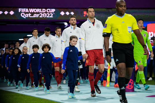 Sergio Busquets of Spain enters the pitch for the FIFA