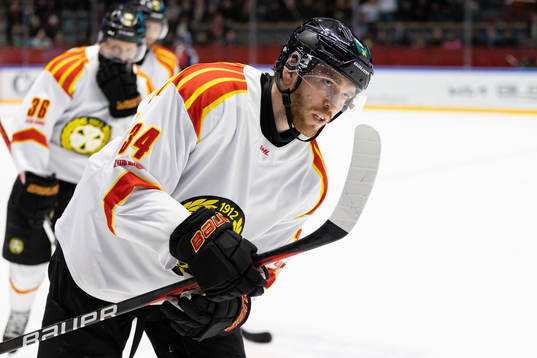 Brynäs Oscar Eklind jublar