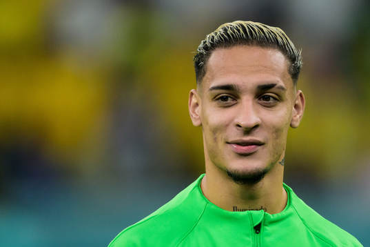 Antony of Brazil ahead of the FIFA World Cup 2022 football match between Cameroon and Brazil on December 2, 2022 in Doha. 