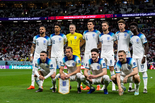 Starting eleven of England