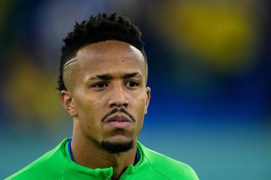Eder Militao of Brazil ahead of the FIFA World Cup 2022 round of 16 football match between Brazil and South Korea on December 5, 2022 in Doha. 