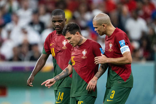 William Carvalho, Otavio and Pepe of Portugal