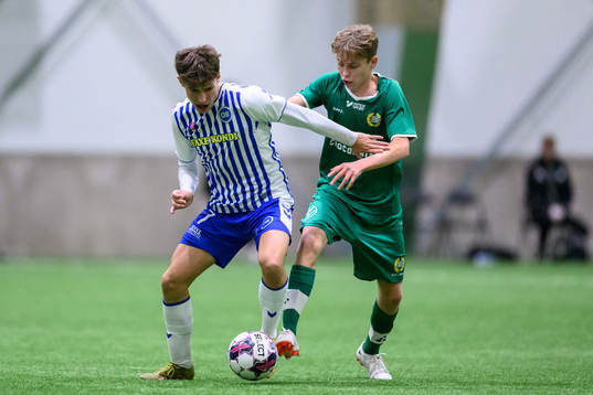 Odenses Magnus Andersen och Hammarbys Wilson Lindberg