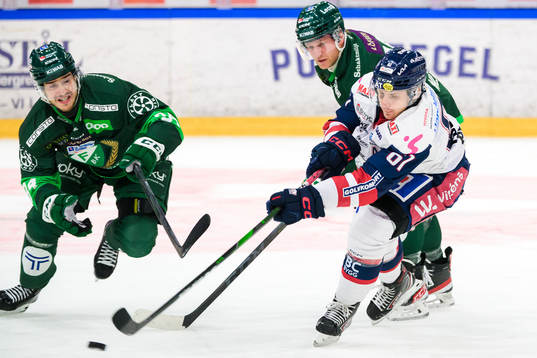 Färjestads Michael Lindqvist och Marcus Nilsson