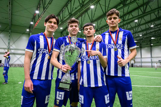 IFK Göteborgs Leon Dusi, Lion Beqiri, Melvin Koliqi och