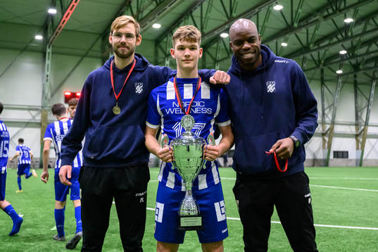 IFK Göteborgs tränare Johan Karlsson, Georg Vidfar och