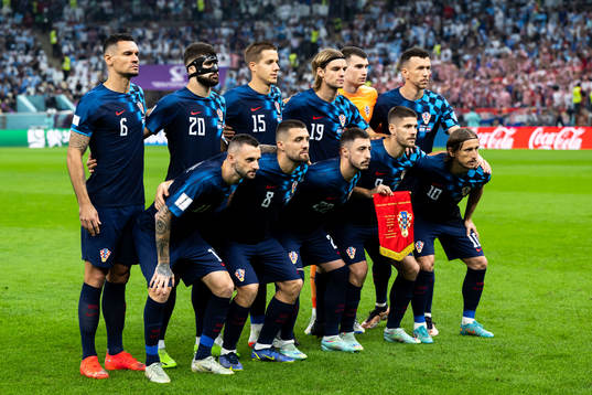 The starting eleven of Croatia