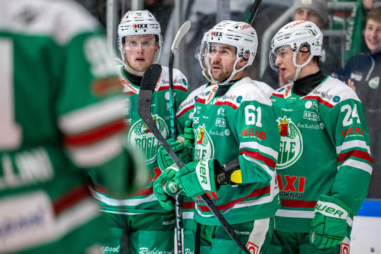 Rögles Ludvig Larsson och Marco Kasper jublar