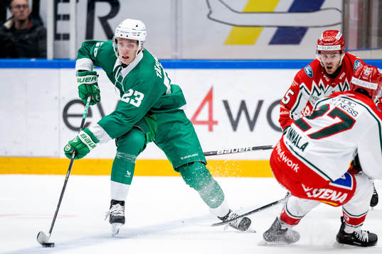 Rögles Oliver Tärnström och Frölundas Filip Johansson