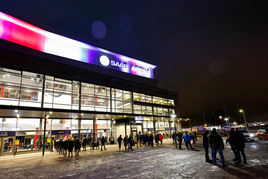 SAAB Arena före ishockeymatchen i SHL mellan Linköping
