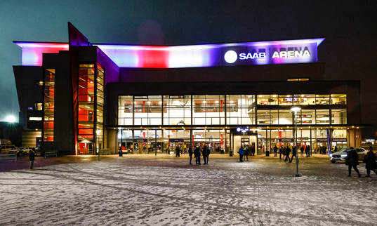 SAAB Arena före ishockeymatchen i SHL mellan Linköping