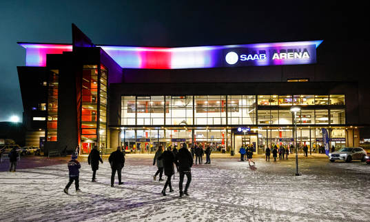 SAAB Arena före ishockeymatchen i SHL mellan Linköping