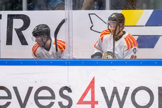 Brynäs Samuel Johannesson och Dmytro Timashov i