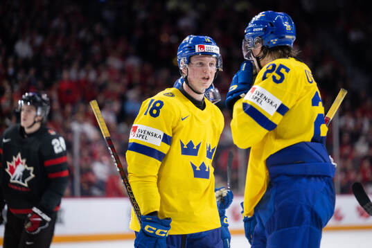 Filip Bystedt and Milton Oscarson of Sweden