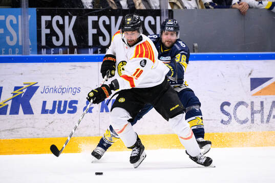 Brynäs Anton Rödin och HV71s Nichlas Torp