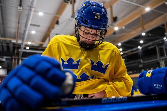 Sara Lindqvist of Sweden at a practice session