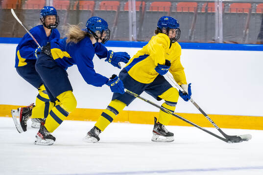 Sara Lindqvist of Sweden at a practice session