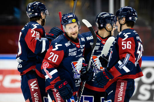 Linköpings Jasse Ikonen jublar