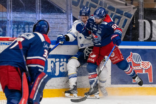 Leksands Martin Karlsson och Oskarshamns David Quenneville