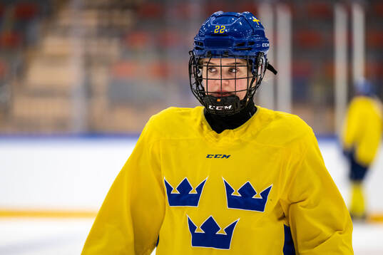 Sara Lindqvist of Sweden at a practice session