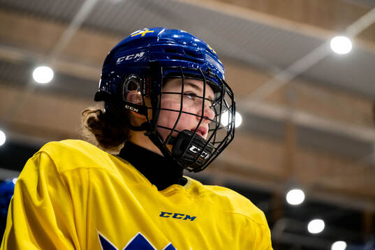 Sara Lindqvist of Sweden at a practice session