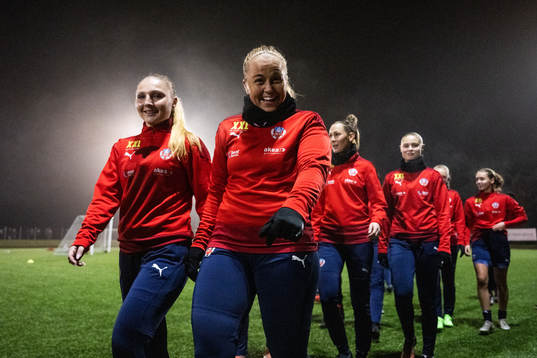 Helsingborgs Tilda Jonhag  och Stephanie Petersson