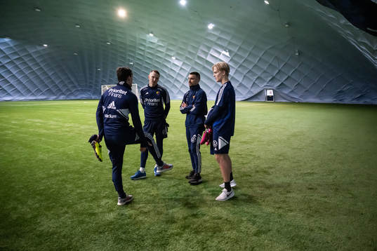Gustav Wikheim, Piotr Johansson, Carlos Moros Gracia och Lucas Bergvall