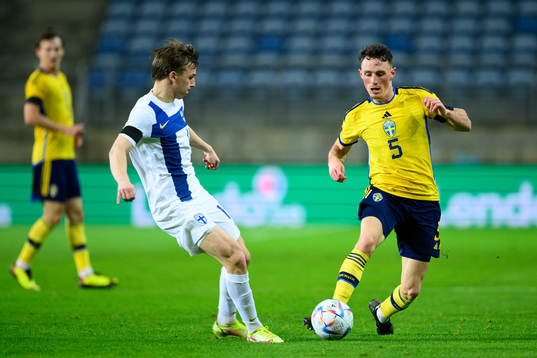 Lucas Lingman of Finland and Noah Persson of Sweden