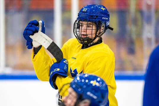 Sara Lindqvist of Sweden at a practice session