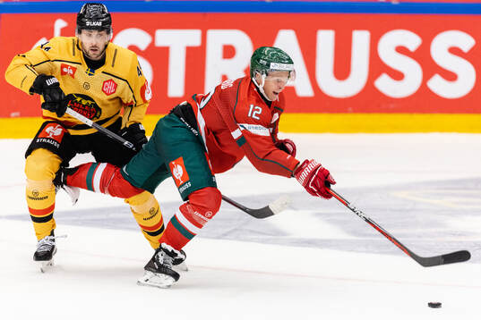 Jonathan Andersson of Luleå and Max Friberg of Frölunda