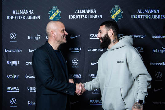 s klubbdirektör Manuel Lindberg och Jimmy Durmaz