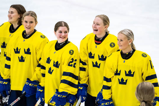 Goaltender Felicia Frank, Tilde Utbult, Sara Lindqvist,