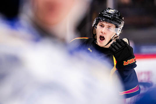 Brynäs William Strömgren jublar