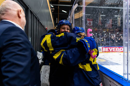 Tilde Utbult of Sweden celebrates
