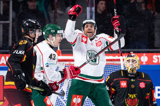 Frölundas Joel Lundqvist jublar