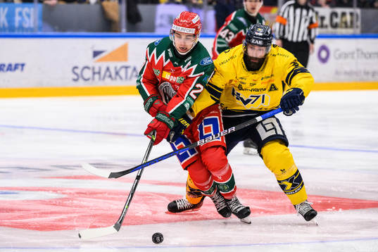 Frölundas Loui Eriksson och HV71s Taylor Matson