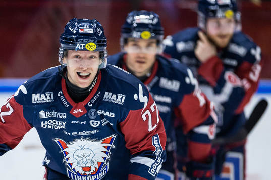 Linköpings Vilmos Gallo jublar