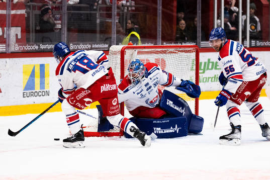 Oskarshamns Niclas Burström, Robin Norell och målvakten