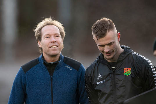 Player Manager Nicklas Karlström och Alexander Ahl Holmström