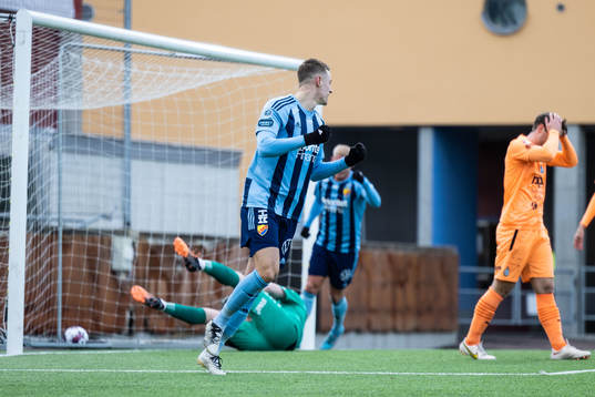 Djurgårdens Jesper Löfgren jublar