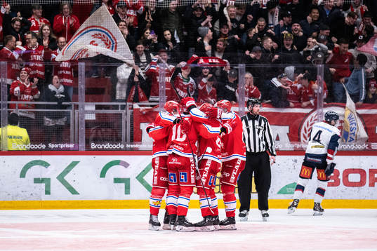 Timrås spelare jublar