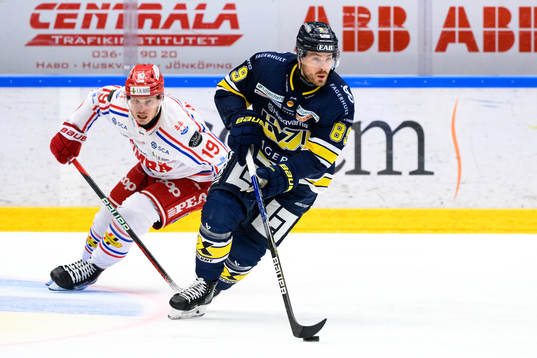 Timrås Erik Andersson och HV71s Mikkel Bödker