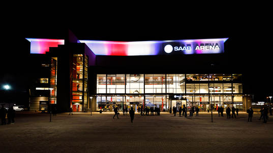 SAAB Arena före ishockeymatchen i SHL mellan Linköping