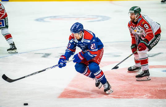 Oskarshamns Myles Powell och Frölundas Jan Mursak