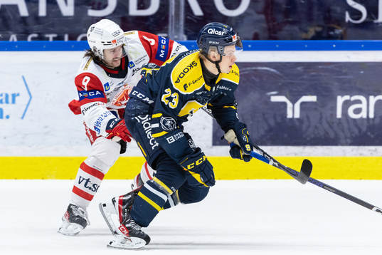 Södertäljes  Albert Sjöberg och Västerviks Anton Öhman