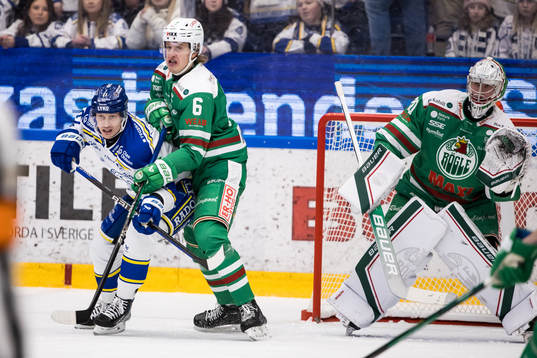 Leksands Martin Karlsson och Rögles Tony Sund och Rögles
