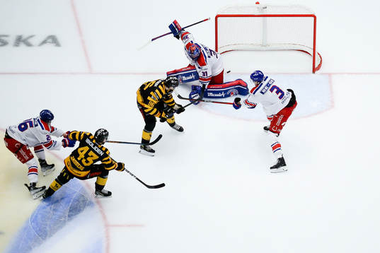 Skellefteås Rickard Hugg och Filip Sandberg gör mål på