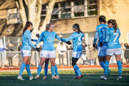 Malmö FFs spelare jublar