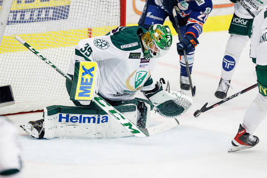 Färjestads målvakt Dennis Hildeby