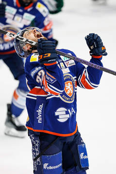 Växjös Lukas Bengtsson jublar